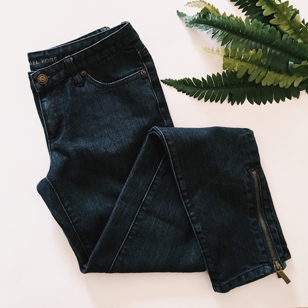 Michael Kors Modern Ankle Zipper Jeans